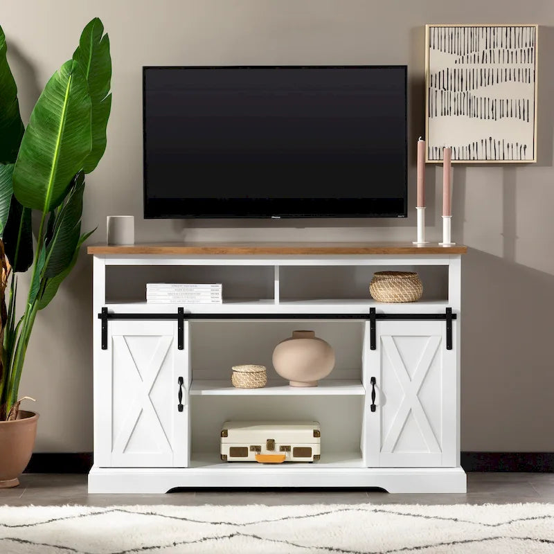 Middlebrook 52-inch Highboy Sliding Barn Door TV Stand