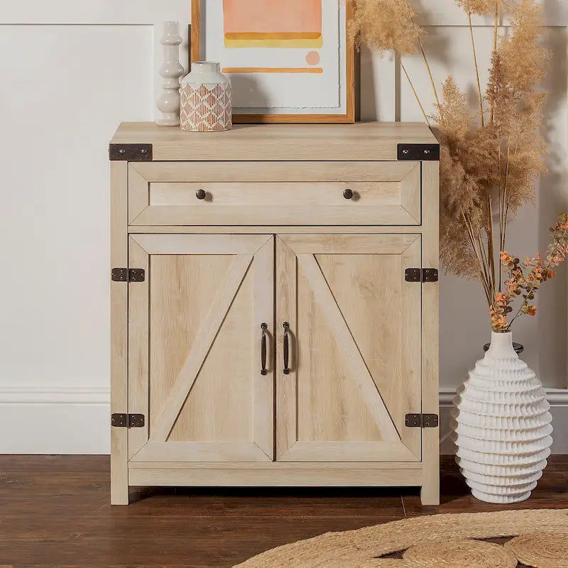 Middlebrook 30-inch Rustic Barn Door Accent Cabinet