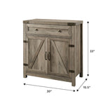 Middlebrook 30-inch Rustic Barn Door Accent Cabinet