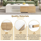 Multi-functional Hidden Storage Coffee Table with 2 Drawers