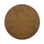 Farmhouse Wood Round Coffee Table with 4 Soild Wood Legs