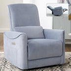 Leatheraire Swivel and Rocker Power Recliner Chair, Heavy Duty Motion Mechanism with USB and Type-C Ports