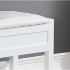 Rouen Seating Bench with Shoe Storage, Espresso