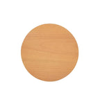 Cabana 18 Round Cane Rattan Storage Side Table, Natural Brown Oak Wood