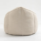 Beige Modern 40 Microfiber Accent Chair with Ottoman