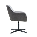 Antique Dark Grey Modern 25.6 Swivel Desk Chair