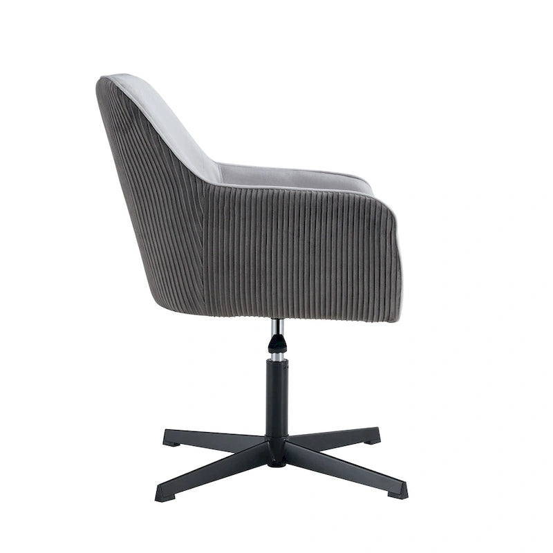 Antique Dark Grey Modern 25.6 Swivel Desk Chair