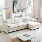 DIY Customization Corduroy Upholstered Armless Modular Sectional Sofa