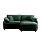 DIY Customization Corduroy Upholstered Armless Modular Sectional Sofa