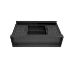 58.03 Fireplace TV Stand with Electric Fireplace and Sliding Barn Doors for TVs Up to 65