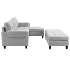 83.4inch L-shaped Sofa Sectional Couch Sofa Bed