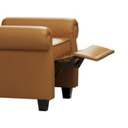 Modern Tufted Push Back Armchair