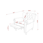 Modern Tufted Push Back Armchair
