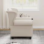 Modern Tufted Push Back Armchair