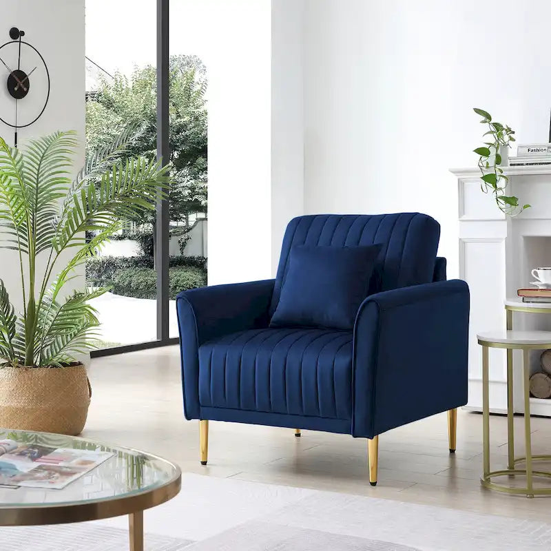 Velvet Accent Chair Living Room Chair Set of 2
