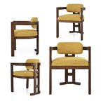 Christopher Knight Home - Evelyn Upholstered Rubberwood Dining Chairs (Set of 4)