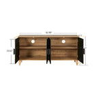 Lily Carved Flower Door Large Storage Sideboard Cabinet with Shelves by GDFStudio