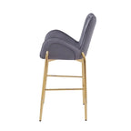 Christopher Knight Home - Jasars Modern Upholstered Velvet Counter Stool with Metal Frame