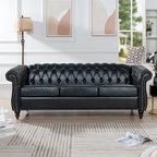 Naro Mid-Century 84 Modern 3 Seater Chesterfield Sofa Couches by Christopher Knight Home