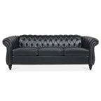 Naro Mid-Century 84 Modern 3 Seater Chesterfield Sofa Couches by Christopher Knight Home