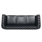Naro Mid-Century 84 Modern 3 Seater Chesterfield Sofa Couches by Christopher Knight Home