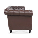 Naro Mid-Century 84 Modern 3 Seater Chesterfield Sofa Couches by Christopher Knight Home