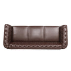 Naro Mid-Century 84 Modern 3 Seater Chesterfield Sofa Couches by Christopher Knight Home