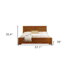 HomeRoots Oak Wood Full Bed Frame