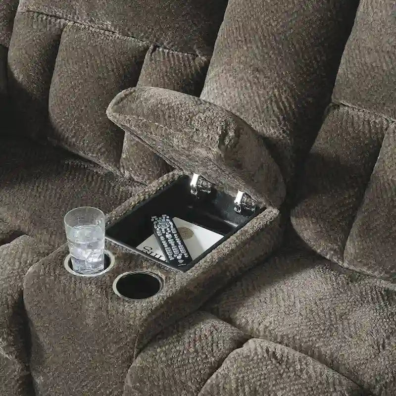 Frohn Double Reclining Loveseat with Console - 80W x 40D x 42H