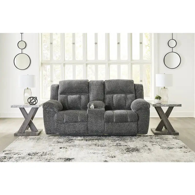 Frohn Double Reclining Loveseat with Console - 80W x 40D x 42H