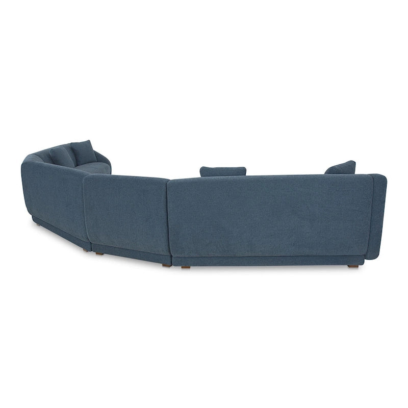 NADAAL STUDIOS Solace, 5-Piece Modular Sectional, Angled Sides - 224W x34.29D x31.5H