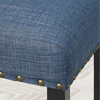 Home Dining Table and Chairs Set Vintage Dining Table and Chairs Set with Brass Nailhead Trim Chairs for Kitchen Dining Room