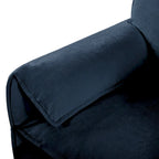 2-Piece 75.59 Chenille Cloud Loveseat Sofa Set with Deep Seat and 4 Pillows