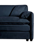 2-Piece 75.59 Chenille Cloud Loveseat Sofa Set with Deep Seat and 4 Pillows