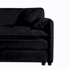 2-Piece 75.59 Chenille Cloud Loveseat Sofa Set with Deep Seat and 4 Pillows