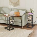 Foldable End Table - 15.4D x 10.2W x 25.2H