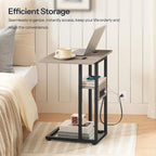 Foldable End Table - 15.4D x 10.2W x 25.2H