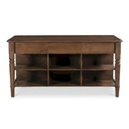 NADAAL STUDIOS Cove, Wooden Kitchen Island with Storage - 72W x40.5D x36.5H