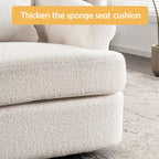Velvet Swivel Chair with Ottoman