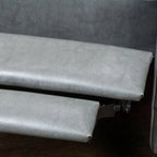 Roomfitters 26.75 Wide Manual Club Recliner with Rolled Arms and Plush Cushioning for Ultimate Comfort, Dark Grey