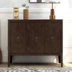 Vintage Accent Storage Cabinet with Adjustable Shelf, Solid Wood Sideboard Console Table Sofa Table