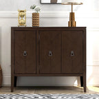 Vintage Accent Storage Cabinet with Adjustable Shelf, Solid Wood Sideboard Console Table Sofa Table