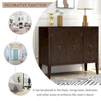 Vintage Accent Storage Cabinet with Adjustable Shelf, Solid Wood Sideboard Console Table Sofa Table