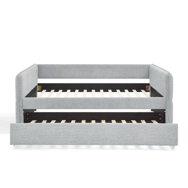 Full Boucle Daybed with Trundle