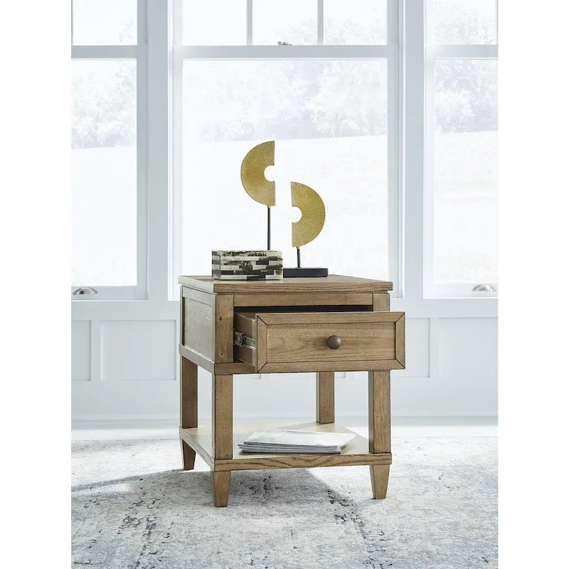 Sharlance Brown End Table - 20 W x 26 D x 24 H