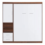 Full Size Murphy Bed Wall Bed with Cabinet