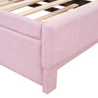 Twin-Size L-Shaped Upholstered Daybed With Pop-Up Trundle