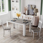 Costway Dining Table 47 Inch Kitchen Dining Table Rectangular for