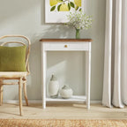 Marnie Two-tone 1-drawer Solid Wood Console Accent Table with Shelf by East at Main