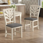 VECELO 5/7 Piece Dining Table Set Consist of an Oval Dining Room Table